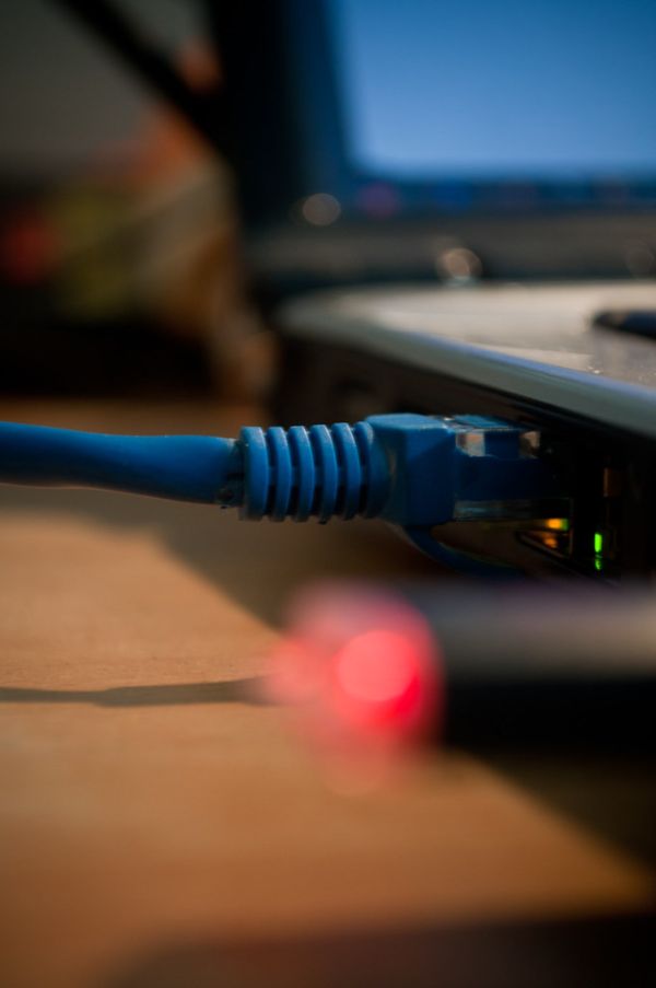 network cable connection ports