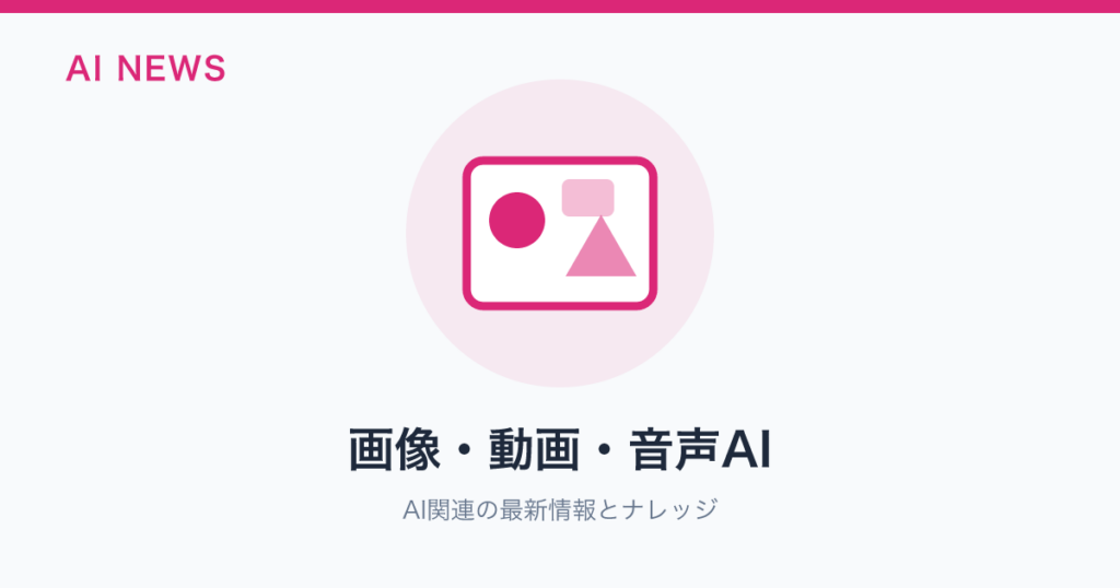 画像・動画・音声AI のアイキャッチ
