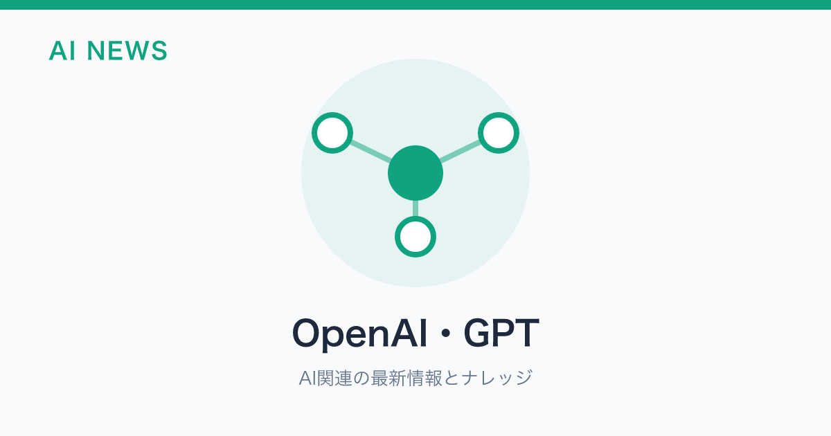 OpenAI・GPT のアイキャッチ