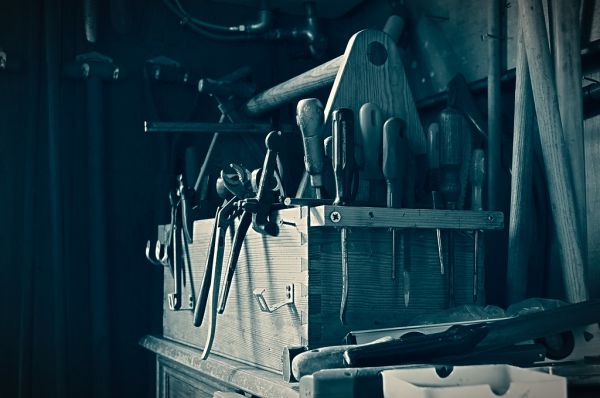 整理された工具箱
