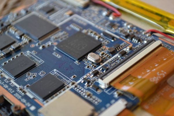 回路基板のクローズアップ