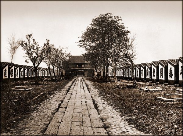 1873年、広州の科挙試験場の写真